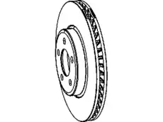 Тормозной диск CHRYSLER 05290537AD ,