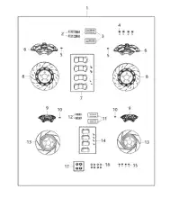 Тормозной диск CHRYSLER 05290538AD ,