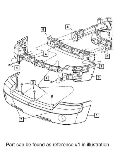 FASCIA 1GE95CD7AA CHRYSLER