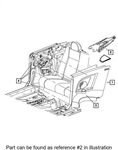 DOOR 1UR74DX9AA CHRYSLER