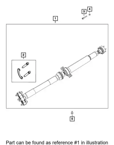 SHAFT 52853651AF CHRYSLER
