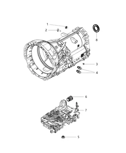 52854800AA Сальник выходного вала CHRYSLER
