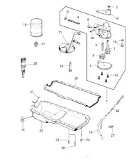 Поддон картера двигателя CHRYSLER 53010340AB