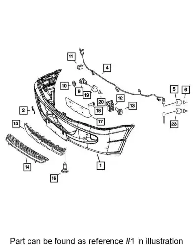 FASCIA 1VB09XDVAA CHRYSLER