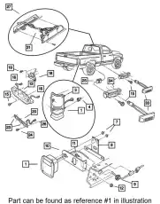 Фонарь задний CHRYSLER 55055265AC