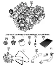 HOSE 55056660AB CHRYSLER