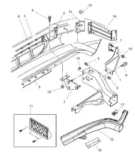 FASCIA 05073221AA CHRYSLER