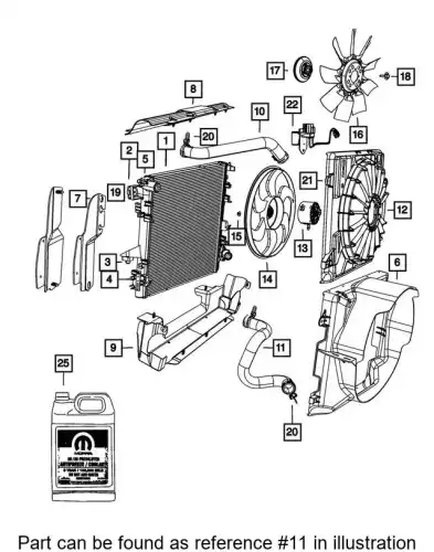 HOSE 55057203AC CHRYSLER