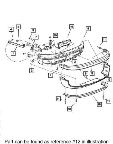 FASCIA 55076610AB CHRYSLER