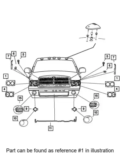 Фара CHRYSLER 55077795AD