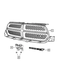 Решетка радиатора CHRYSLER 55079364AJ