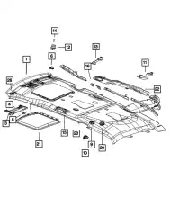 HEADLINER 1JK28DX9AC CHRYSLER