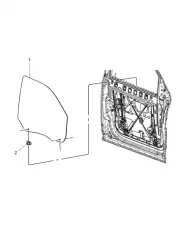 GLASS 55112391AB CHRYSLER