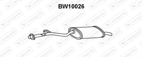глушитель задняя часть BMW BW10026 VENEPORTE