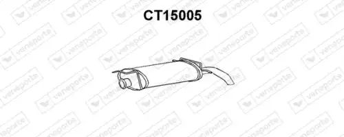 глушитель задняя часть Citr CT15005 VENEPORTE