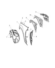 FENDER 55113584AB CHRYSLER