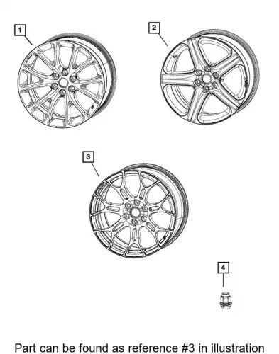 WHEEL 1WR19RXFAA CHRYSLER