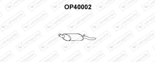 глушитель задняя часть Opel OP40002 VENEPORTE