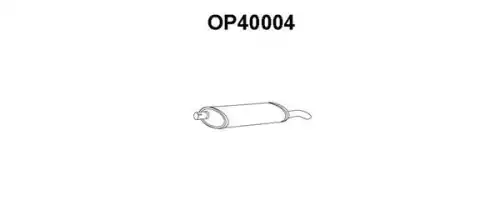 глушитель задняя часть Opel OP40004 VENEPORTE