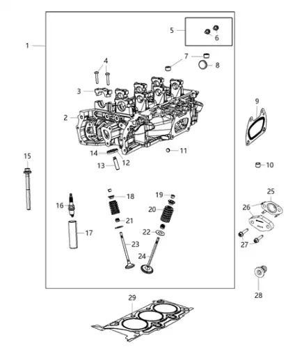 BOLT 06511209AA CHRYSLER