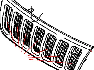 GRILLE 55155921AC CHRYSLER