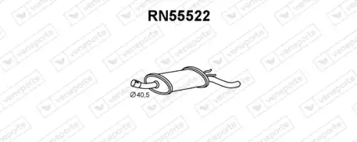 глушитель задняя часть Ren RN55522 VENEPORTE