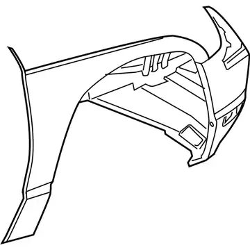 FENDER 05093792AB CHRYSLER