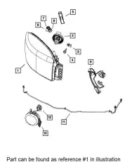 Фара CHRYSLER 55277410AG
