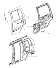 Ручка двери CHRYSLER 55360780AA