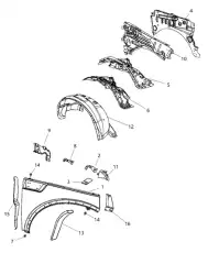 FENDER 55360845AD CHRYSLER