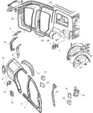 DOOR 55362289AA CHRYSLER