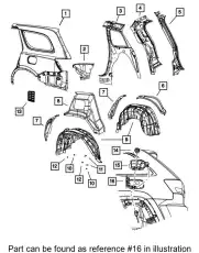 DOOR 55369476AC CHRYSLER