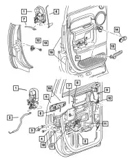 LATCH 55372858AB CHRYSLER