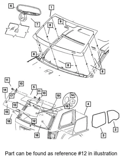 Ручка двери CHRYSLER 55394182AA