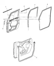 Ручка двери CHRYSLER 55395275AW