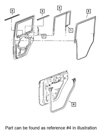 GLASS 55397038AG CHRYSLER