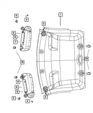 HEADLINER 5SX28BD1AB CHRYSLER