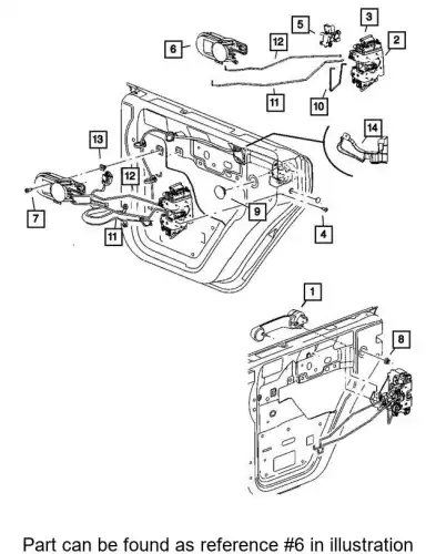HANDLE 55397433AA CHRYSLER
