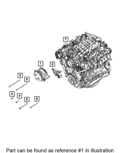 Генератор CHRYSLER 56029803AA