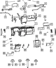 GLOVE BOX 1NL843L1AB CHRYSLER
