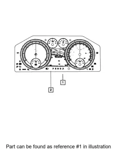CLUSTER 56046547AJ CHRYSLER