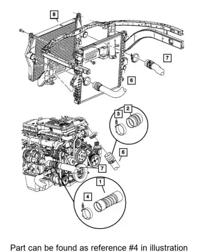 CLAMP 52028980AA CHRYSLER