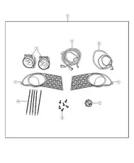 BEZEL 68079851AB CHRYSLER