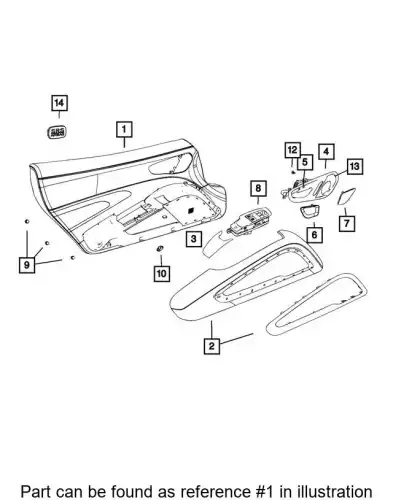 PANEL 5VL79YSAAA CHRYSLER