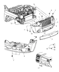 Решетка радиатора CHRYSLER 0YS24XXXAA