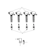 Катушка зажигания CHRYSLER 68081914AC
