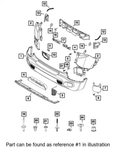 FASCIA 5VX21LXHAA CHRYSLER