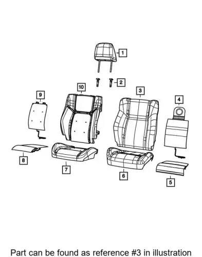 COVER 5XH95LV5AB CHRYSLER