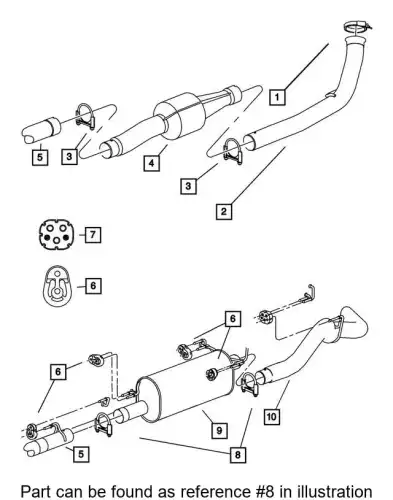 CLAMP 52103592AA CHRYSLER
