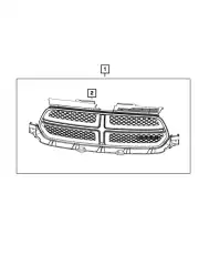 Решетка радиатора CHRYSLER 57010709AJ